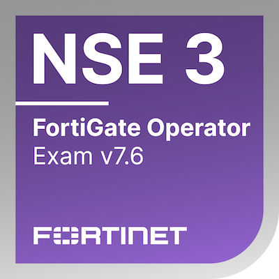 Fortinet FortiGate 7.6 Operator badge
