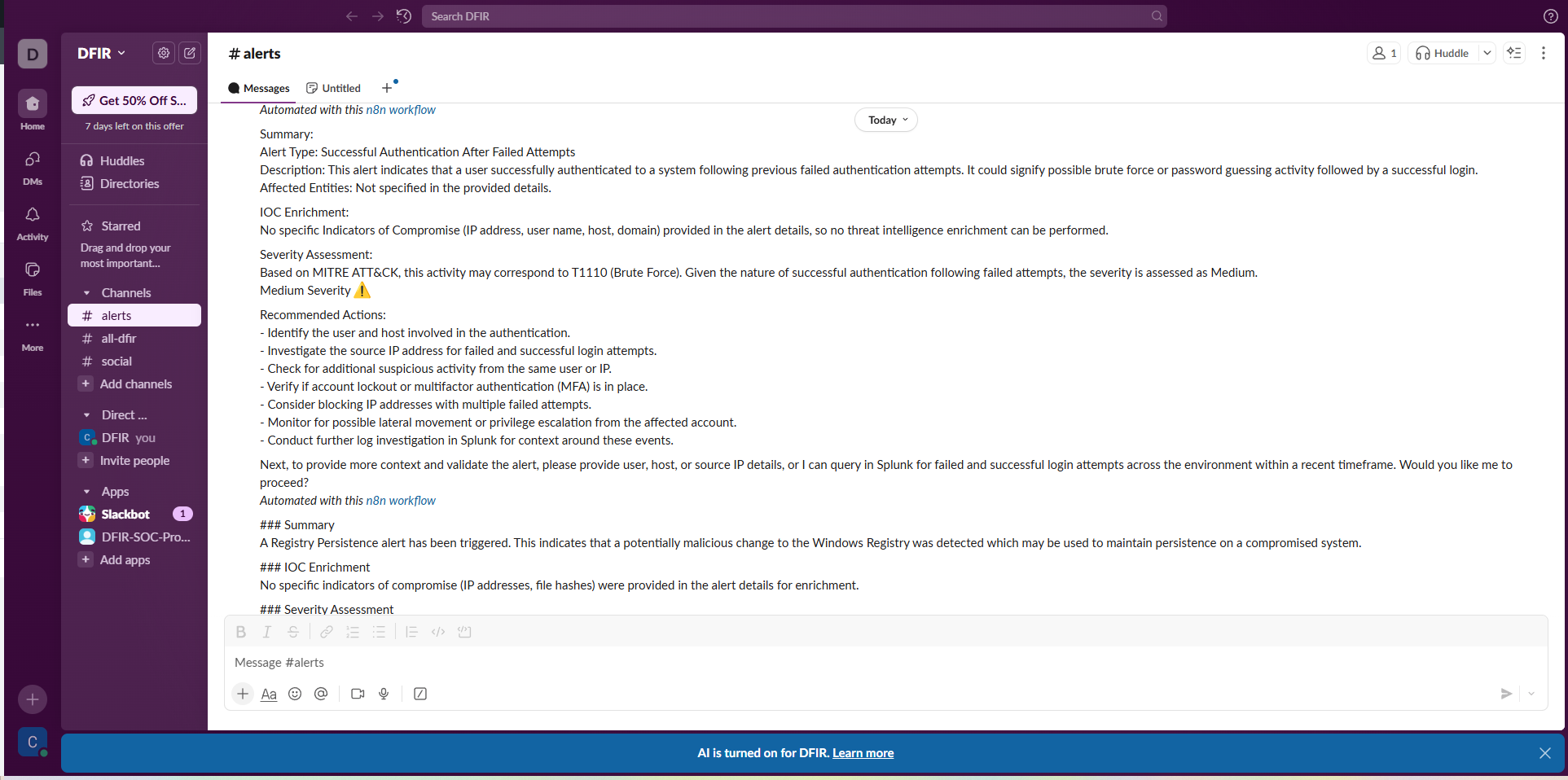 Multiple Security Alerts